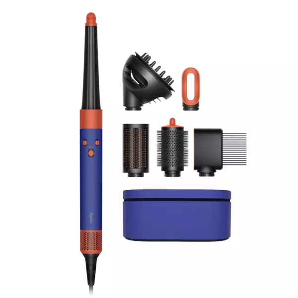 Стайлер Dyson Airwrap i.d. HS08 Curly/Coily + подарочный футляр, Vinca Blue/Topaz